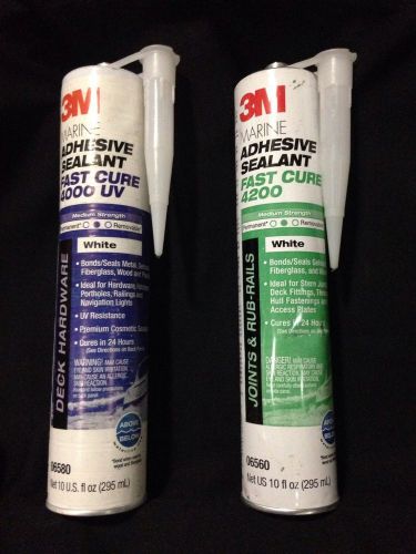 3M 4200 Fast Cure AND 4000 Fast Cure UV Marine Adhesive Sealant, 10 oz Cartridge