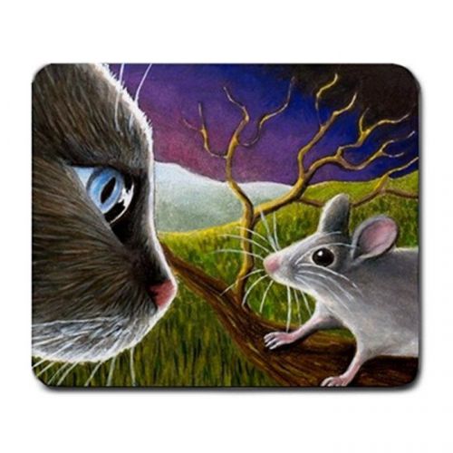 Mousepad from original Art painting Cat 533 mouse by L.Dumas