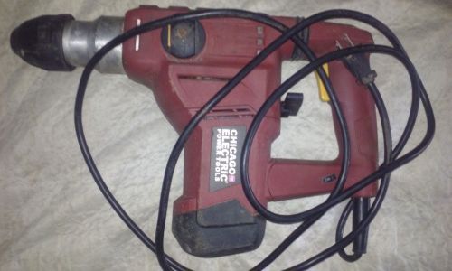 Chicago Electric Hammer drill with assorted bits in used shape