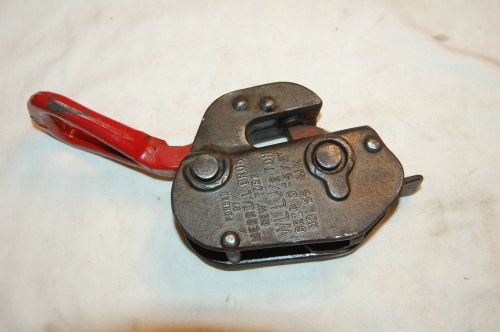 Merrill bros 1/2 ton steel plate lifting clamp dog 0-5/8&#034; for sale