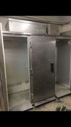 COMMERCIAL GRADE &#034;DELFIELD&#034; STAINLESS STEEL UPRIGHT REFRIGERATOR