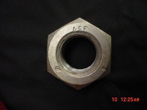 Huge nut 2inch  large industrial machine age metal steel steampunk. 1.25 inches for sale