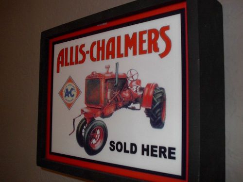 AC Allis Chalmers Sold Here Tractor Barn Garage Lighted Man Cave Sign