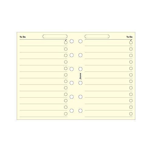 Filofax Pocket To Do List Cotton Cream B212253