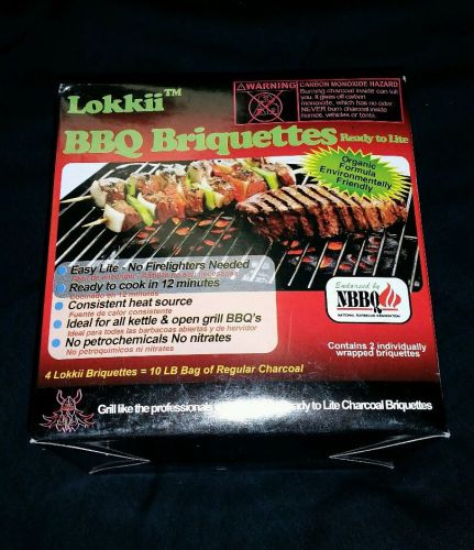 Lokkii Ready 2 Lite premium Barbeque Briquettes 2 Individually Wrapped GRILL BBQ