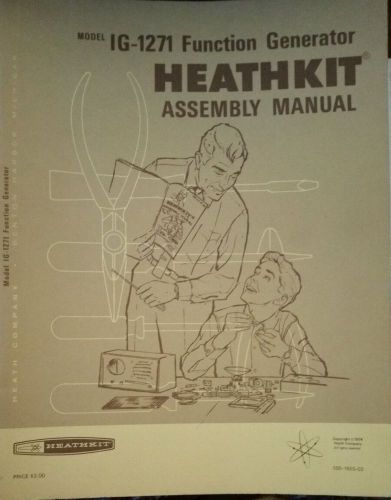 HEATHKIT IG-1271 Original Manual with Schematic Function Generator Free Shipping