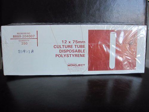 Culture Tube, Disposable Polystyrene, 12 x 75 mm, Unopened Package of 250 units