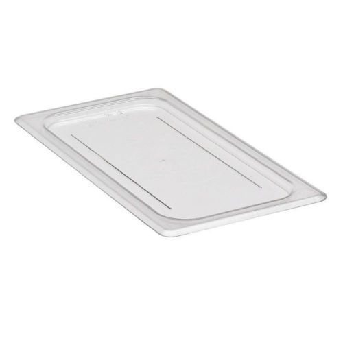 Lot of 6 Cambro 30CWC135 Camwear Food Pan Flat Cover Lid 1/3 Size Clear Polycarb