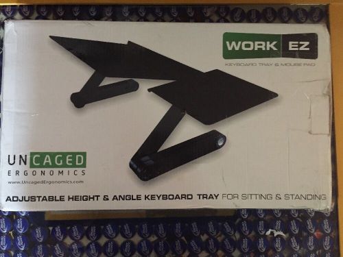 Uncaged Workez Keyboard Tray and Mouse Pad Fast Shipping
