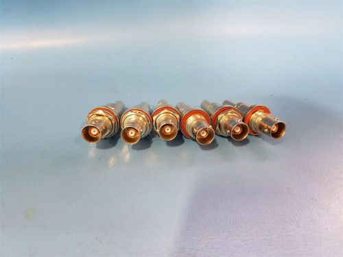 6 TROMPETER TWINAX/TRIAX BULKHEAD TO PATCH ADAPTER CONNECTORS AD-BJ77-A-PL150