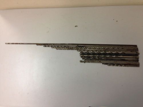 16 assorted long-shafted drill bits for sale