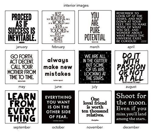 Quotable Cards 2016 Black and White Quote Calendar