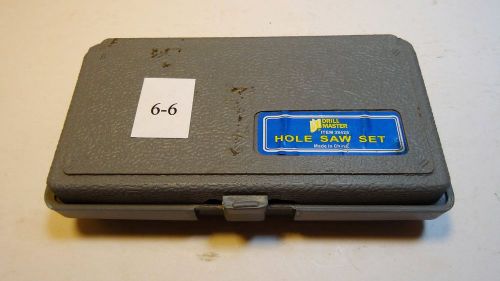 Hole saw set, drill master 38425 for sale