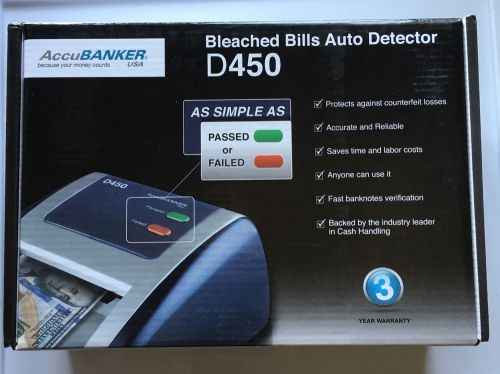 Accubanker D450 Counterfeit Money Bills Detector-RED Free Shipping NEW