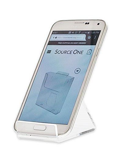 SourceOne Premium 6 Pack Clear Acrylic Cell Phone Stand Display Holder