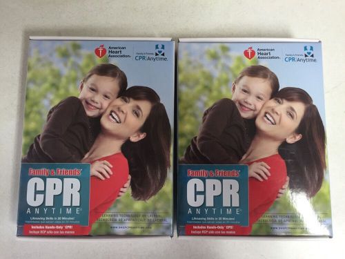 Family and Friends CPR Anytime Training Kit American Heart Association-Lot Of 2