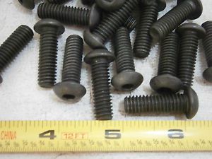 Machine Screws 5/16-18 x 1&#034; Long Button Socket Head Alloy Steel Lot of 16 #5043