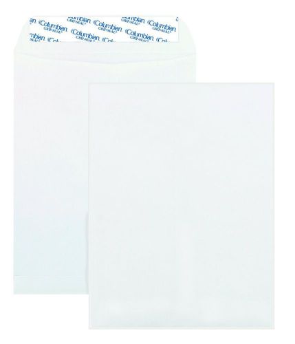 Columbian Catalog Envelopes Grip-Seal 9 x 12 Inches White 100 Per Box (CO920)