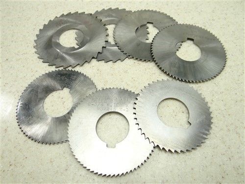 Lot of 7 hss straight tooth cutters 2-1/2&#034; to 3&#039;&#039; w/1&#039;&#039; bores cleveland usa for sale