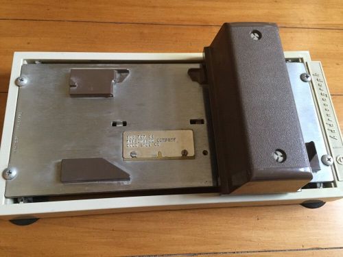 Vintage Addressograph Credit Card Imprinter 1960&#039;s - 1980&#039;s Knuckle Buster