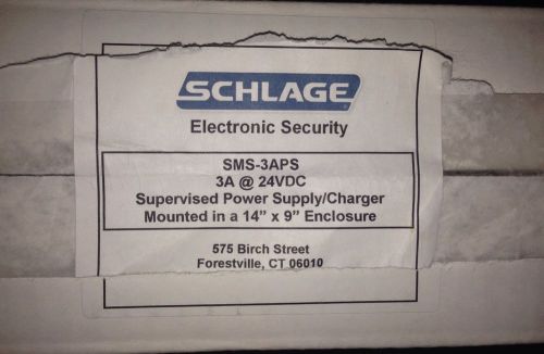 SCHLAGE SMS-3APS POWER SUPPLY CHARGER IN ENCLOSURE