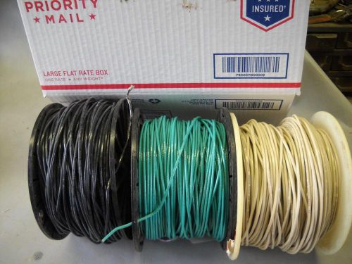 400 feet white, 395 green, 395,black 14 thhn solid copper wire