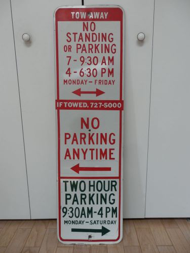 Unusual parking tow away sign 12&#034; x 42&#034;  heavy duty washington d.c. for sale