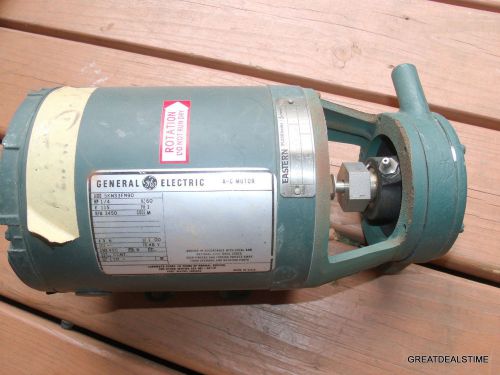 Pump, eastern, model# d-11, type 105, single phase 1/4hp 115v ge electric motor for sale