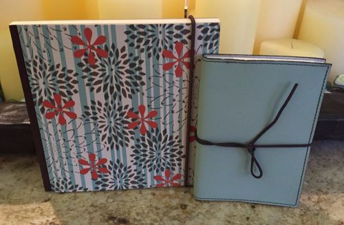 World of Journals Square Blue Floral Journal and matching Address Book New