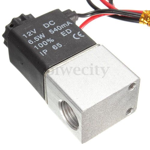 1/4&#039;&#039; 2 way normally closed pneumatic aluminum electric solenoid air valve 12v for sale