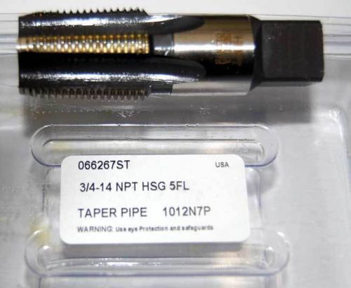 Standard Tool Made in USA 3/4-14 HSS NPT Taper Pipe Tap