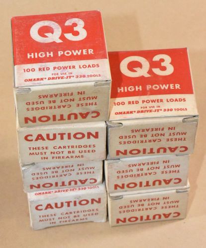 10 Boxes of OMARK Ramset .25 Cal Cartridges (Q3 &amp; 6W5)