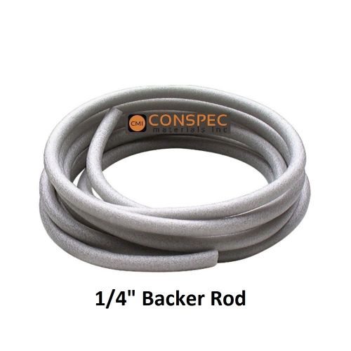 1/4&#034; HBR Closed Cell Backer Rod 20 Ft Free Shipping Nomaco Construction Foam