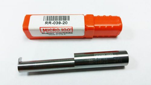 Micro 100  .375 x 1.25&#034; Depth Carbide Grooving Boring Retaining Bar Tool (Q 568)