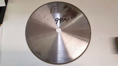 Diamond Cut-Off Blade,Vacuum Brazed Rim, Low 3025 RPM, 12&#034; with 1&#034; Arbor, NEW