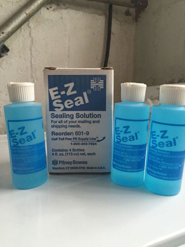 Pitney Bowes E-Z Seal Sealing Solution 3-4 oz Bottles #601-9