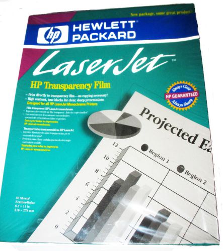 Hewlett Packard HP 92296T LaserJet Transparency Film Monochrome 50 Sheets