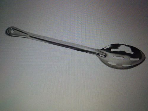 15&#034; SLOTTED BASTING SPOON, STAINLESS HANDLE