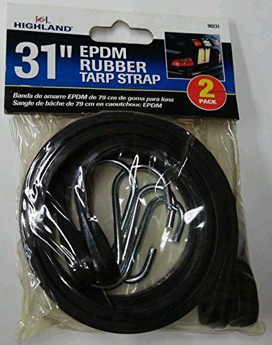 Highland # 90231 31 inch (31&#034;) EPDM Rubber Tarp Strap - 2 Pack - NEW!