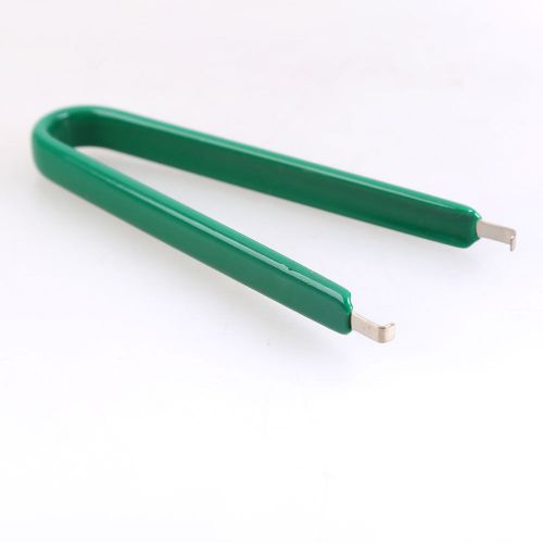 Green u type ic chip protection pliers rom circuit board extractor removal tools for sale