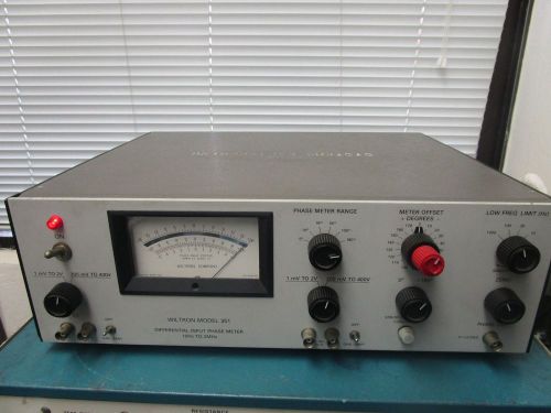 Wiltron Model: 351 Differential Input Phase Meter.  Powered Up Only  &lt;