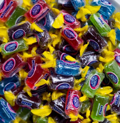 Jolly Ranchers Hard Fruit flavored Candy 1/2 pound bulk bag  Approx 38 pieces