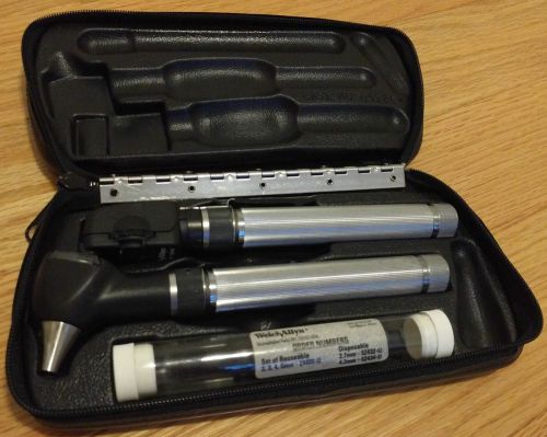 Welch Allyn Pocketscope Otoscope Ophthalmoscope Set with Hard Case