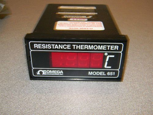 Omega Resistance Thermometer 651, Sensor 385, Option X, 120 VAC No Sensor Incl.