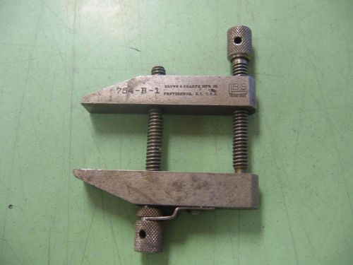 MACHINIST TOOLS ... BROWN &amp; SHARPE PARALLEL CLAMP ...754-b-1......good used
