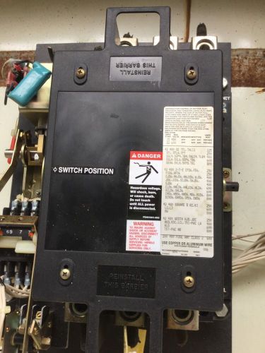 Kohler 250 amp 277/480 volt 3 phase automatic transfer switch service disconnect for sale