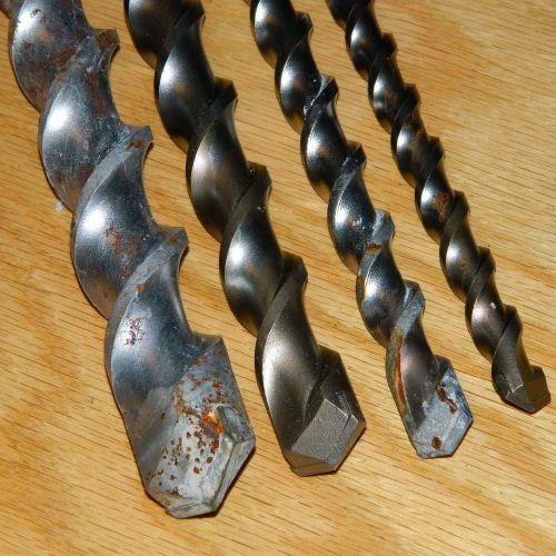 Makita 16&#034; Carbide Tipped Spline Shank Hammer Bit Lot of 4 Made in Germany