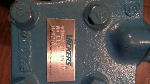 Vickers VTM42 10 15 07 hydraulic pump