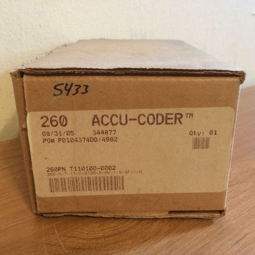 NIB Encoder Products Accu-Coder 260-N-T-11-S-0100-R-HV-1-S-SF-1-N Encoder