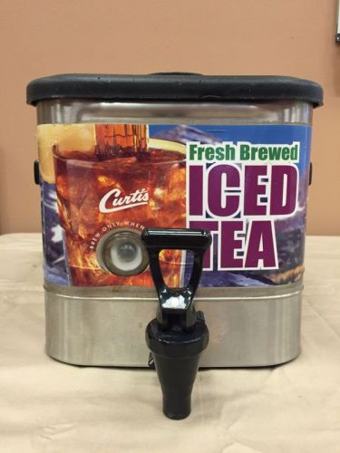 Curtis tco 308 oval 3 gallon iced tea dispenser with brew thru lid, stainless for sale